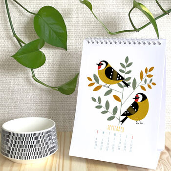 2026 Illustrated Birds Desk Calendar, 2 of 5