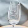 Personalised 'Mrs' Wedding Bow Champagne Flute, thumbnail 2 of 2