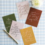 Pack Of Five Uplifting Friendship Postcards, thumbnail 1 of 7