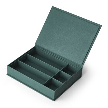 Precious Things Green Fabric Jewellery Box, 5 of 7