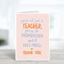 Not Just A Teacher Thank You Card, thumbnail 2 of 3