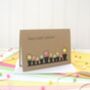 Personalised Happy Easter Card With Flower Pots, thumbnail 2 of 7
