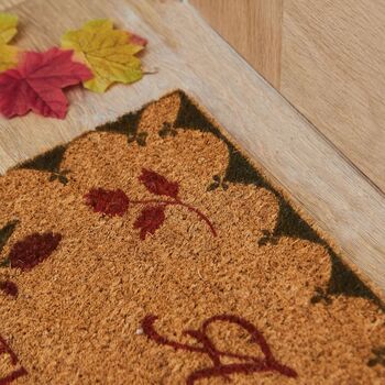 Personalised Autumn Coir Door Mat, 3 of 3