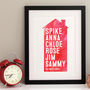 Family Home Personalised Print, thumbnail 6 of 10