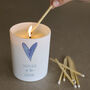 Mother Of The Bride Heart Glass Candle, thumbnail 1 of 3