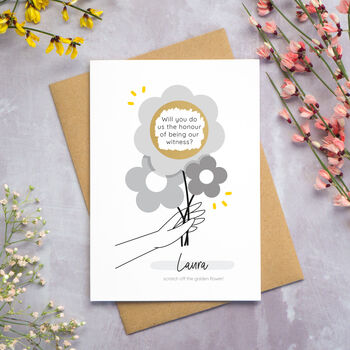 Personalised Wedding Bouquet Scratch Card, 2 of 9