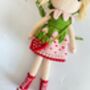 Handmade Crochet Fairy Doll, Tinker Bell, thumbnail 3 of 12