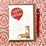 Personalised Fox Birthday Card, thumbnail 3 of 3