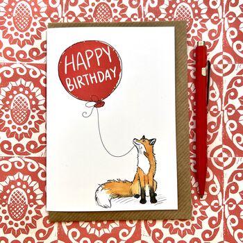Personalised Fox Birthday Card, 3 of 3