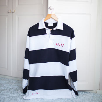 Personalised Father And Child Initials Rugby Shirt, 3 of 7
