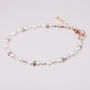Freshwater Pearl Crystal Diamante Wedding Bracelet, thumbnail 1 of 2
