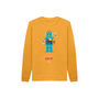 Retro Robot Kids Unisex Organic Cotton Sweatshirt, thumbnail 4 of 7