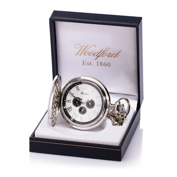 Woodford Tri Dial Personalised Pocket Watch, 4 of 4