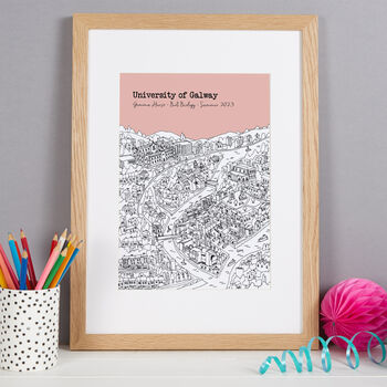 Personalised Galway Graduation Gift Print, 4 of 9