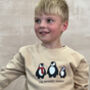 Personalised Family Christmas Penguin Jumper, thumbnail 5 of 7