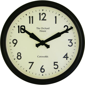 Personalised Message Smiths Clock, 2 of 4