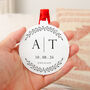 Personalised Engagement Christmas Tree Decoration, thumbnail 1 of 8