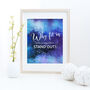 'Born To Stand Out' Motivational Typography Print, thumbnail 7 of 8