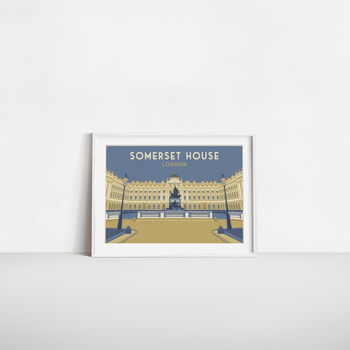 Somerset House London Travel Poster Art Print, 4 of 6