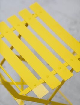 Small Bistro Set In Yellow, 2 of 3
