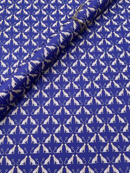 Royal Blue Cheetah Wrapping Paper, 4 of 11