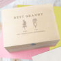 Personalised Birth Flower Memory Box Birthday Gift For Gran, thumbnail 2 of 12