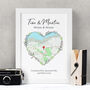 Personalised Map Print For Same Sex Couples, thumbnail 1 of 2