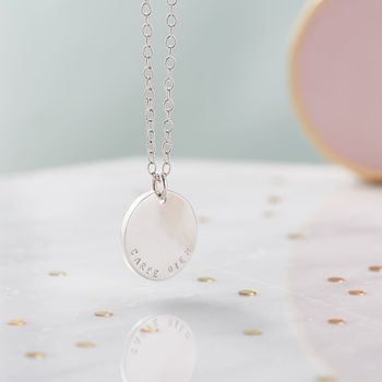 Personalised Heavy Coin Necklace, 2 of 8