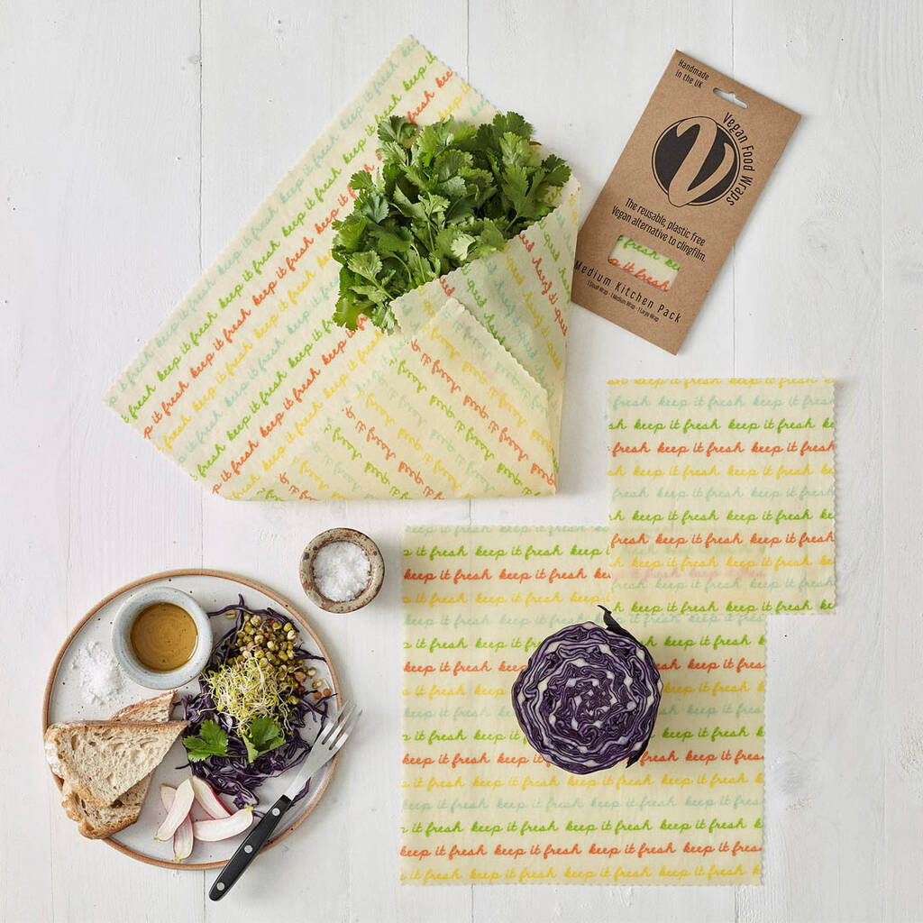 'Keep It Fresh' Vegan Wax Food Wraps By The Beeswax Wrap Co