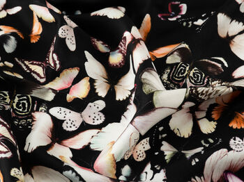 Pure Silk Designer Scarf Luxury Butterflies 90cm, 3 of 5