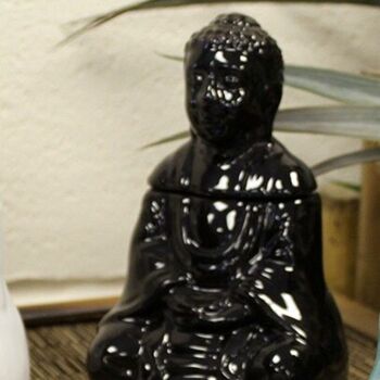 Black Buddha Ceramic Oil Burner, 2 of 4