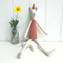 Personalised Toy Linen Unicorn, thumbnail 2 of 3