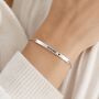 Personalised Curve Bar Bracelet Engrave Name Symbol, thumbnail 4 of 10