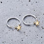 Star Hoop Earrings, thumbnail 3 of 7