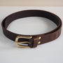 Personalised Engraved Leather Golfers Belt, thumbnail 2 of 6