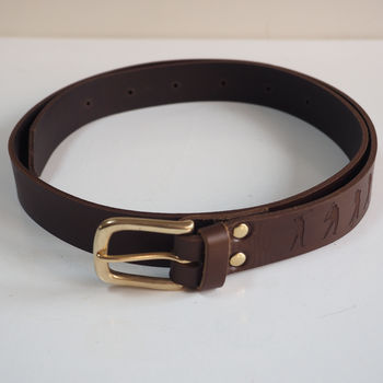Personalised Engraved Leather Golfers Belt, 2 of 6