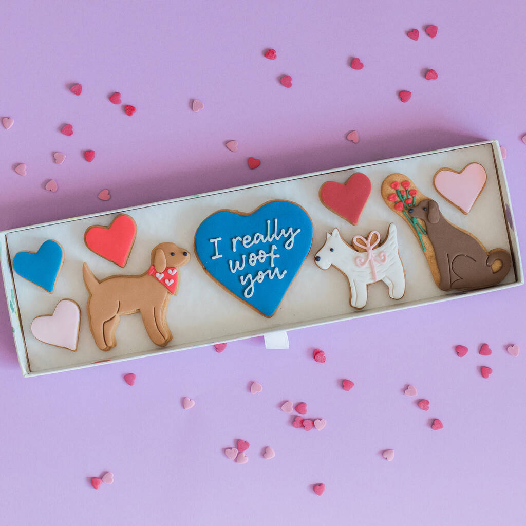 Valentine Dog Lovers Biscuit Gift, 1 of 4