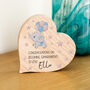 Personalised Oak Heart Congratulations On Becoming Grandparents Gift, thumbnail 3 of 4