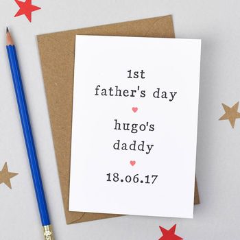 Personalised '1st Father's Day' Card, 4 of 5