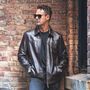 Luxury Sheepskin Leather Jacket For Men, thumbnail 3 of 9