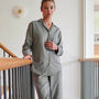 Women's 'Orkney' Herringbone Brushed Cotton Pyjama Set, thumbnail 1 of 3