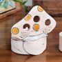 Handmade Pottery Toadstool Mushroom Tea Light Holders, thumbnail 3 of 7