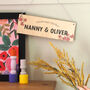 Personalised Wooden Floral Sign, thumbnail 2 of 4