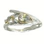 White Sapphire And Diamond Elvish Twig Engagement Ring, thumbnail 2 of 8