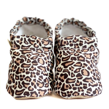 Leopard Cotton Moccasins For Babies And Toddlers, 3 of 4
