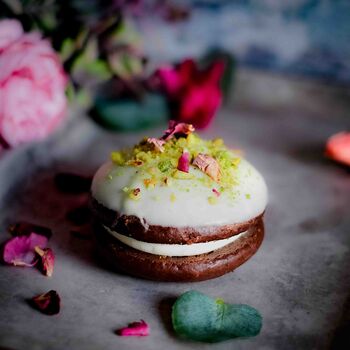 Chocolate, Pistachio And Rose Whoopie Pies, 3 of 5