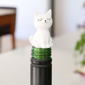 Seated Cat Bottle Stopper, 3 of 3