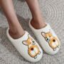 Cute Corgi Slippers With Pom Pom Tail, thumbnail 2 of 6