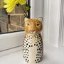 Ceramic Leopard Shaped Vase, thumbnail 1 of 7