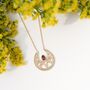 18ct Gold Vermeil Plated Garnet Red January Necklace, thumbnail 5 of 7